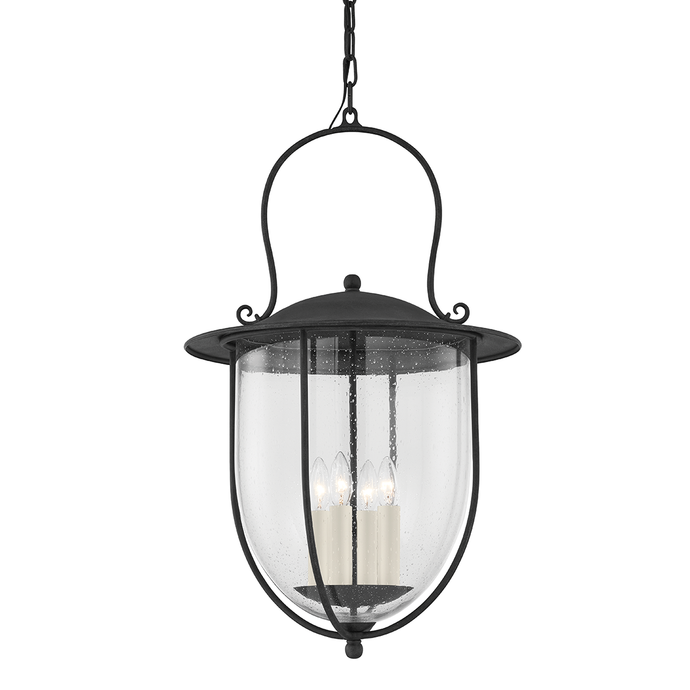 Troy F5731-FRN 4 Light Large Exterior Pendant, French Iron