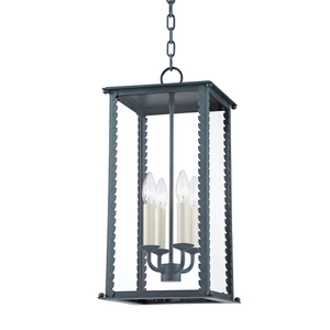 Troy F6710-VER 4 Light Medium Exterior Lantern, Aluminum And Stainless Steel