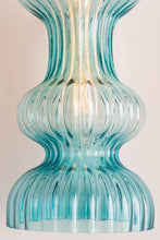 Load image into Gallery viewer, Hudson Valley 1600-Agb-Bl 1 Light Pendant With Blue Glass, AGB