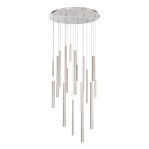 Eurofase 31445-025 Santana Chandelier, Satin Nickel