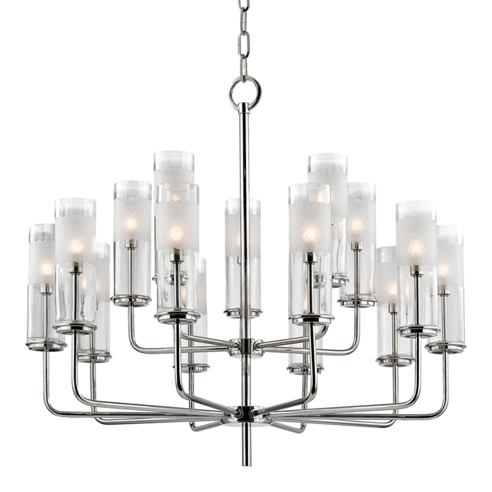 Hudson Valley 3930-Pn 15 Light Chandelier, PN