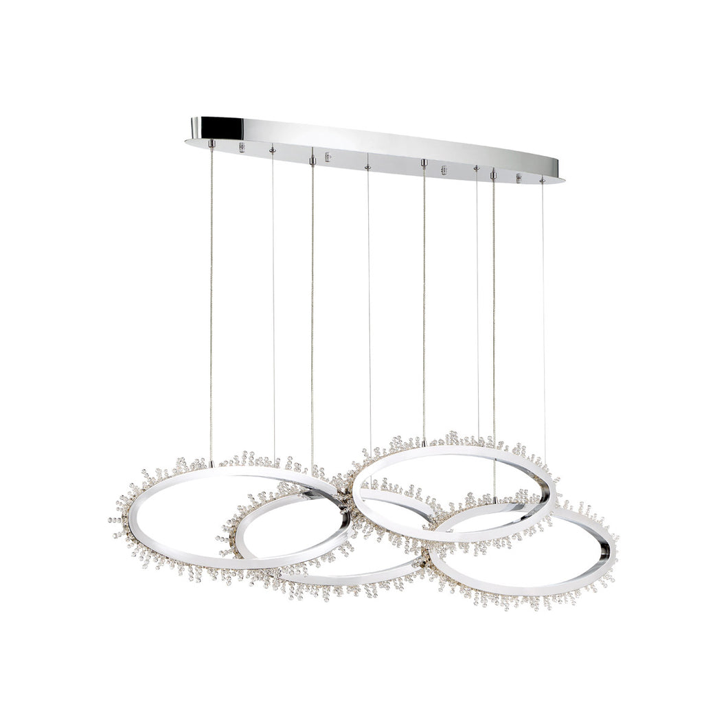 Eurofase 33731-018 Scoppia Chandelier, Chrome