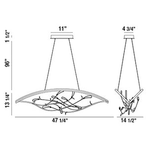 Eurofase 34065-013 Basilica Chandelier, Oil Rubbed Bronze