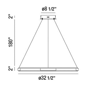 Eurofase 34103-012 Fanton Chandelier, Chrome