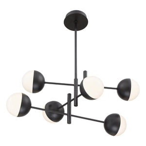 Eurofase 35919-025 Fairmount Chandelier, Matte Black