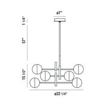 Load image into Gallery viewer, Eurofase 35919-025 Fairmount Chandelier, Matte Black