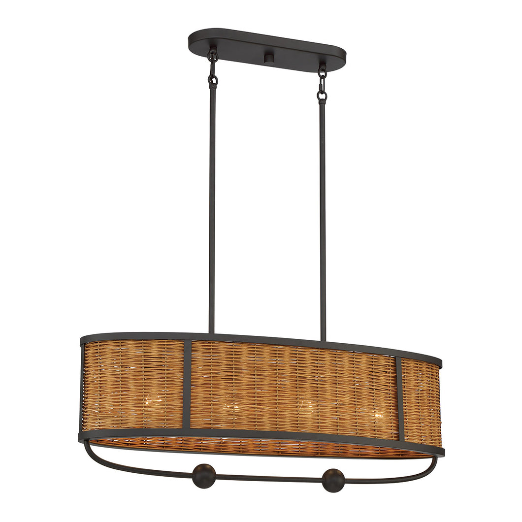 Eurofase 38160-011 Comparelli Chandelier, Dark Bronze