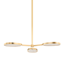 Load image into Gallery viewer, Corbett 338-03-VB 3 Light Semi Flush, Vintage Brass