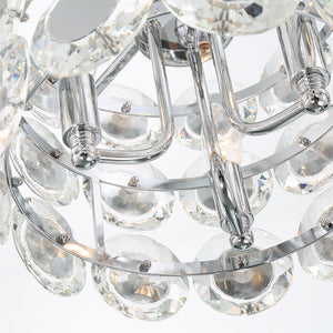 Eurofase 44285-012 Perrene 6 Light Chandelier In Chrome