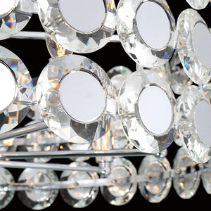 Eurofase 44287-016 Perrene 8 Light Chandelier In Chrome