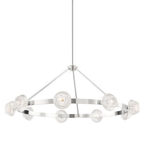 Hudson Valley 6150-PN 9 Light Chandelier, Polished Nickel