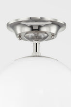 Load image into Gallery viewer, Hudson Valley MDS703-AGB 1 Light Semi Flush, Aged Brass