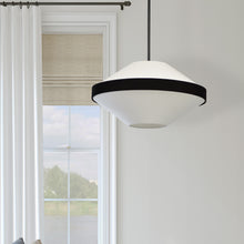 Load image into Gallery viewer, Dainolite PIA-214P-MB-BW 4LT Incandescent Pendant, MB w/ WH &amp; BK Shade