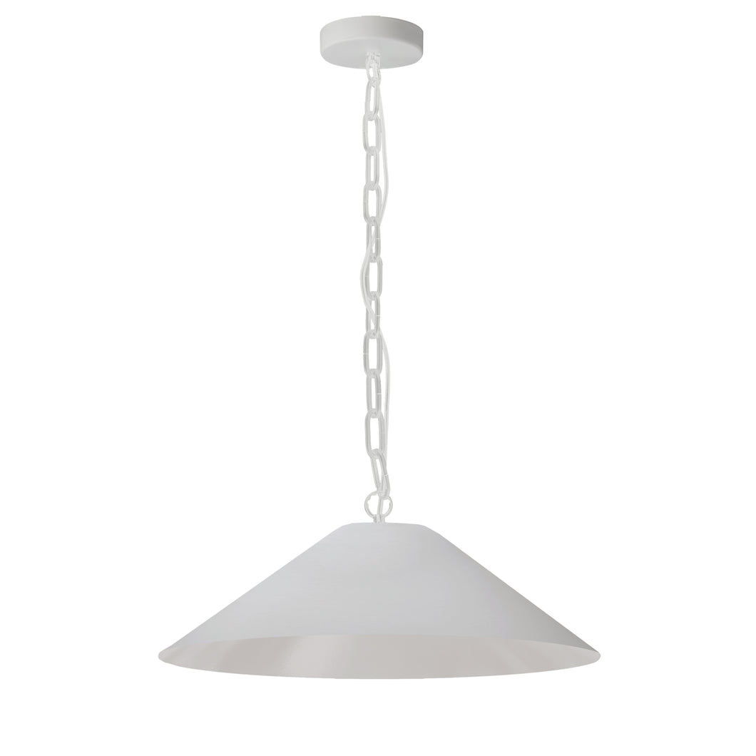 Dainolite PSY-M-MW-790 1LT Incandescent Pendant, MW w/ WH Shade