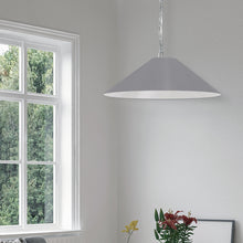 Load image into Gallery viewer, Dainolite PSY-M-PC-835 1LT Incandescent Pendant, PC w/ GRY Shade