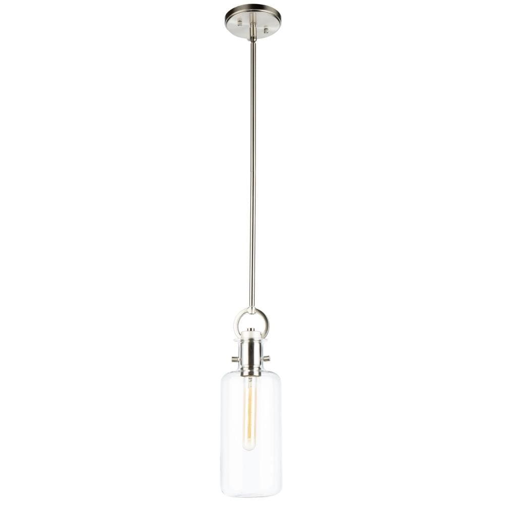 Artcraft AC10121SN Single Large Glass Clear Pendant - 