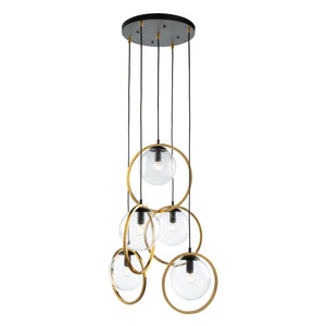 Artcraft AC10895VB Lugano 5 Light Cord Pendant - Pendant