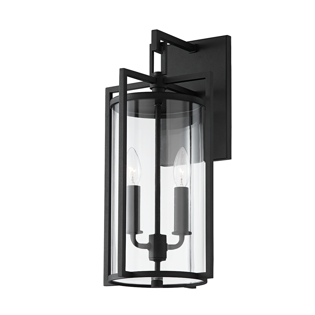 Troy B1142-TBK 2 Light Medium Exterior Wall Sconce, Aluminum