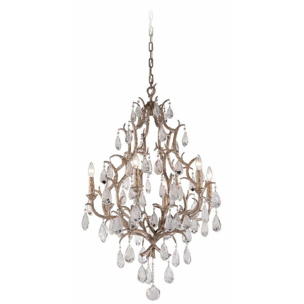 Local Lighting Corbett 163-06 Amadeus 6Lt Chandelier, VIENNA BRONZE Chandelier