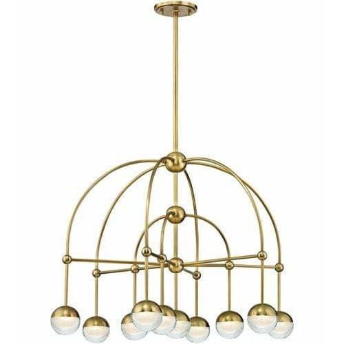 Local Lighting Hudson Valley 1230-AGB Led Chandelier, AGB CHANDELIER