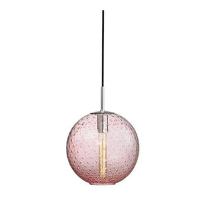 Local Lighting Hudson Valley 2010-Pc-Pk 1 Light Pendant-Pink Glass, PC PENDANT