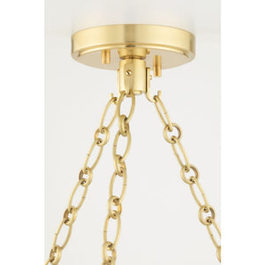 Hudson Valley-2230-Agb 6 Light Pendant Aged Brass - Pendant