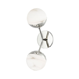 Hudson Valley-2832-Pn 2 Light Wall Sconce Polished Nickel - 