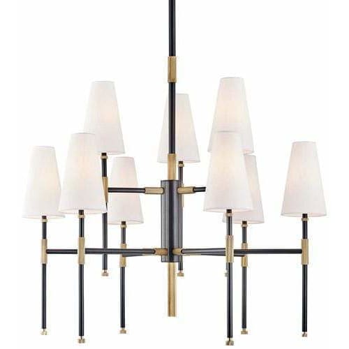 Local Lighting Hudson Valley 3734-Aob-9 Light Chandelier, AOB CHANDELIER