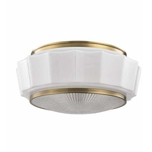 Local Lighting Hudson Valley 3816F-AGB 3 Light Flush Mount, AGB FLUSH MOUNT