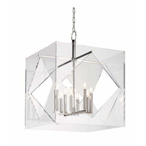 Local Lighting Hudson Valley 5924-Pn-8 Light Chandelier, PN CHANDELIER