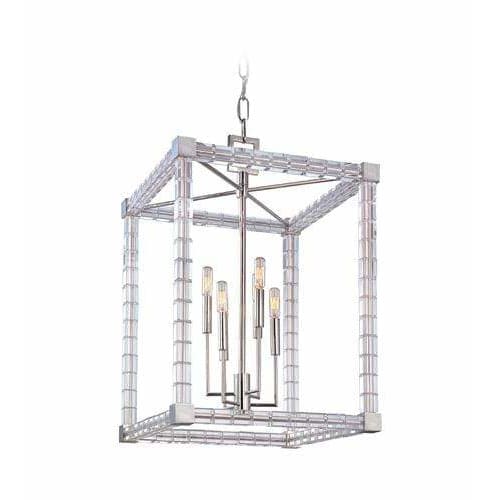 Local Lighting Hudson Valley 7118-Pn-6 Light Chandelier, PN CHANDELIER