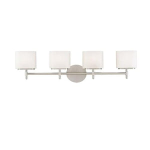 Local Lighting Hudson Valley 8904-Sn-4 Light Bath Bracket, SN BATH AND VANITY