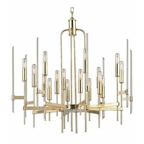 Local Lighting Hudson Valley 9916-AGB 16 Light Chandelier, AGB CHANDELIER