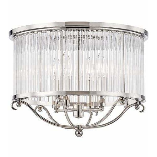 Local Lighting Hudson Valley Mds201-Pn-4 Light Semi-Flush, PN Semi Flush