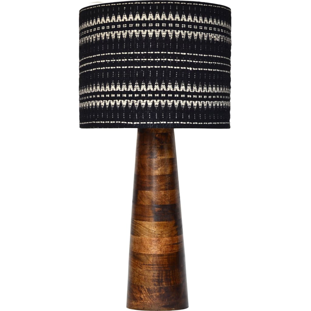 Notre Dame Design LPT1165 ELIX Table Lamp Walnut Finish - 