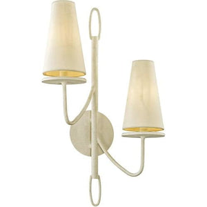 Local Lighting Troy Lighting B6282-Marcel 2Lt Wall Sconce, GESSO WHITE Wall Sconce